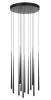 TRINA 12 LIGHT BLACK PENDANT
